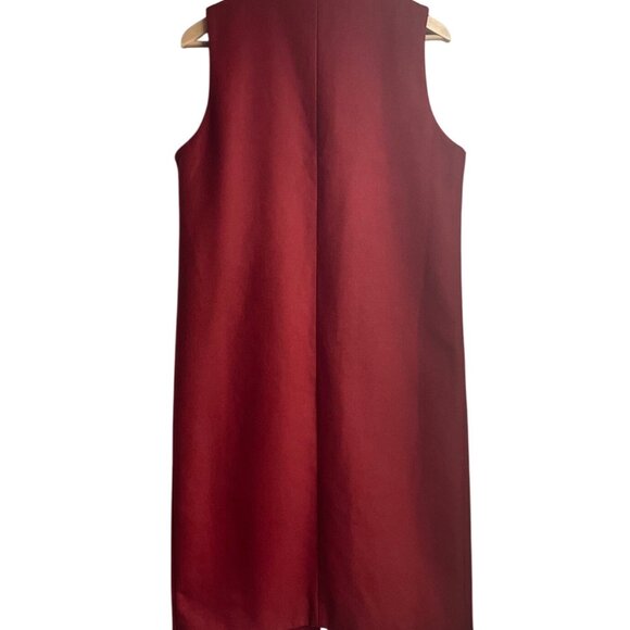 Missguided 10 Sleeveless Orange Longline Vest Jacket Duster Gilet Minimalist - Picture 2 of 10